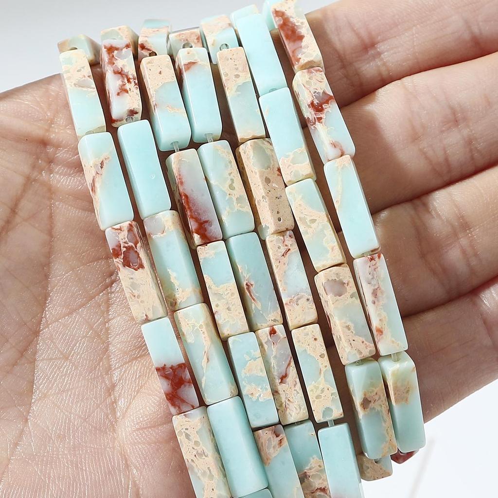 30 шт. Бусины из натурального камня, квадратные бусины-трубочки, агат, тигровый глаз, аметист, разделительные бусины для изготовления украшений, DIY браслет, ожерелье, серьги (40см)