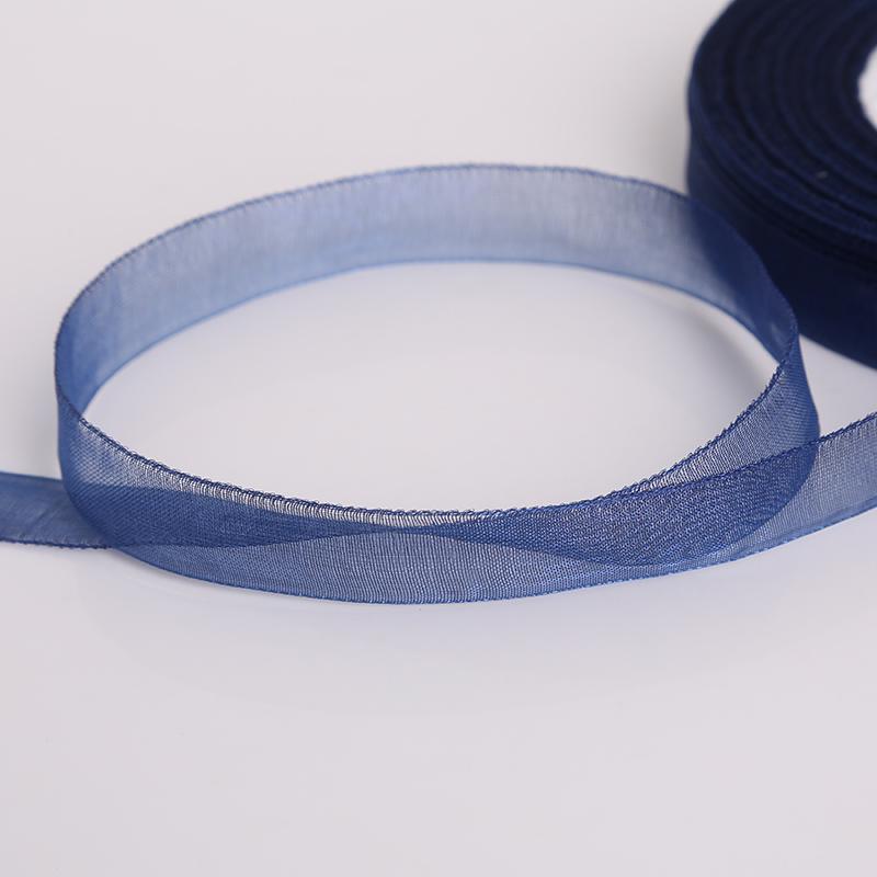 Лента из органзы прозрачная для DIY, 12 мм, 50 м