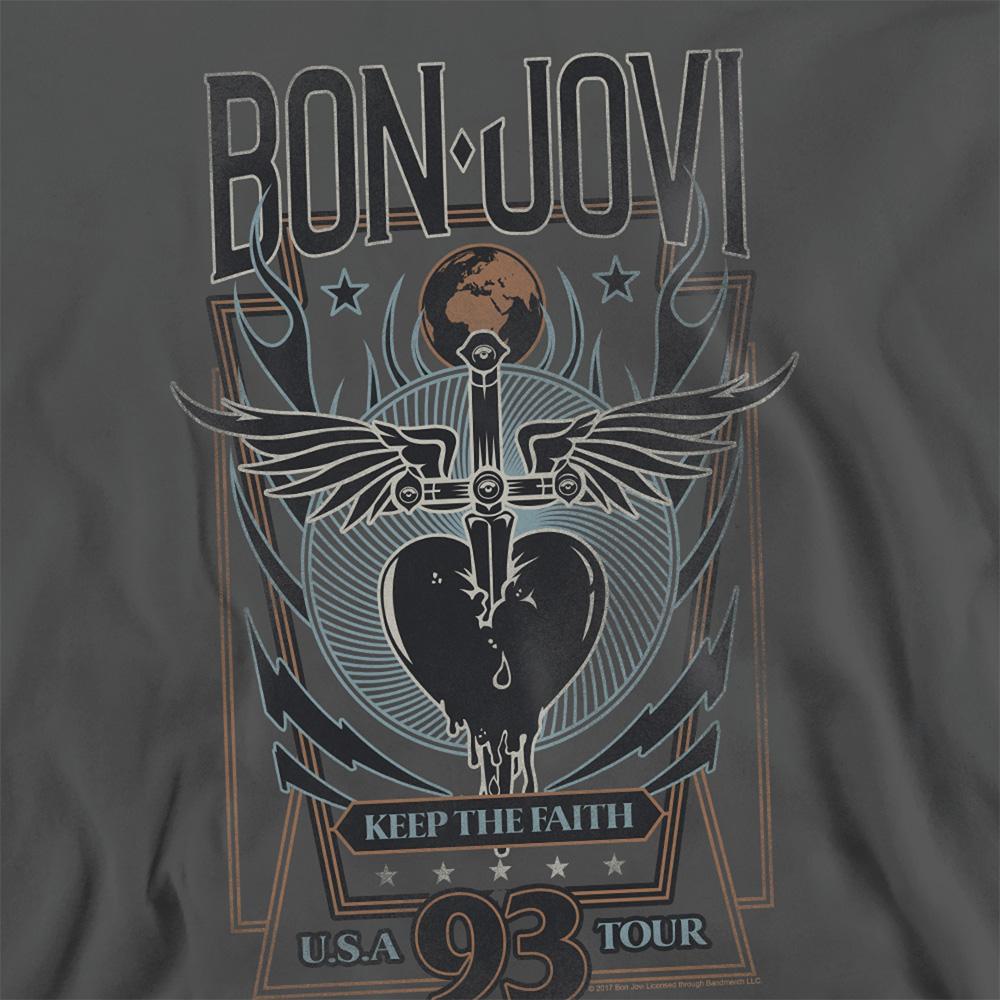 Bon Jovi Unisex Adult Keep The Faith Sweatshirt