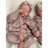 Кукла с глазами Onesie Boy, открывающимися/закрывающимися, ручная работа, белая кожа, новорожденный мальчик в одежде, силиконовая кукла для ребенка