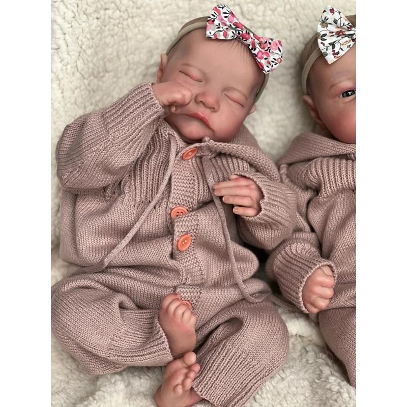 Кукла с глазами Onesie Boy, открывающимися/закрывающимися, ручная работа, белая кожа, новорожденный мальчик в одежде, силиконовая кукла для ребенка