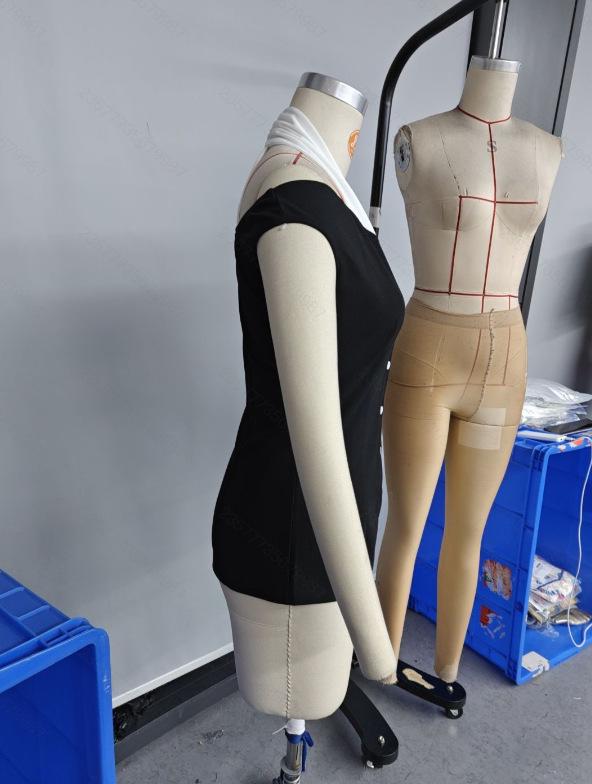 Элегантная женская черная и белая рубашка с открытыми плечами - Европейский и американский стиль, приталенная, для повседневной носки и офиса