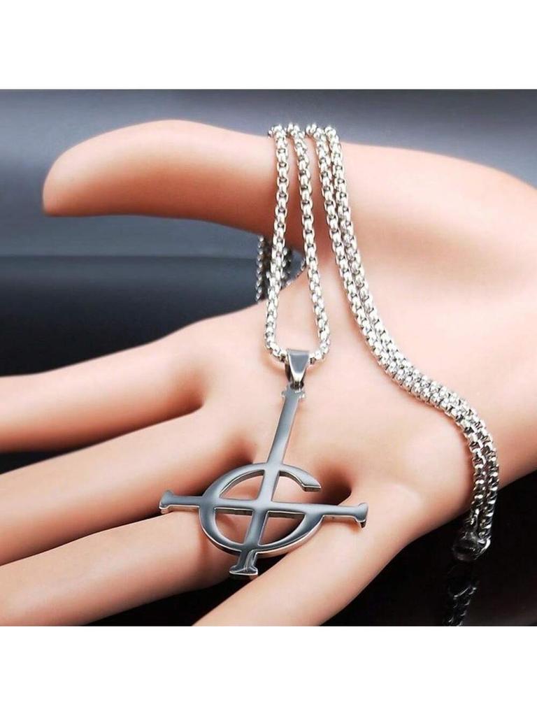 Призрак BC Безымянный ожерелье из нержавеющей стали для мужчин вурдалак группа Папа почетный символ маска grucifix плакат длинные ожерелья ювелирные изделия