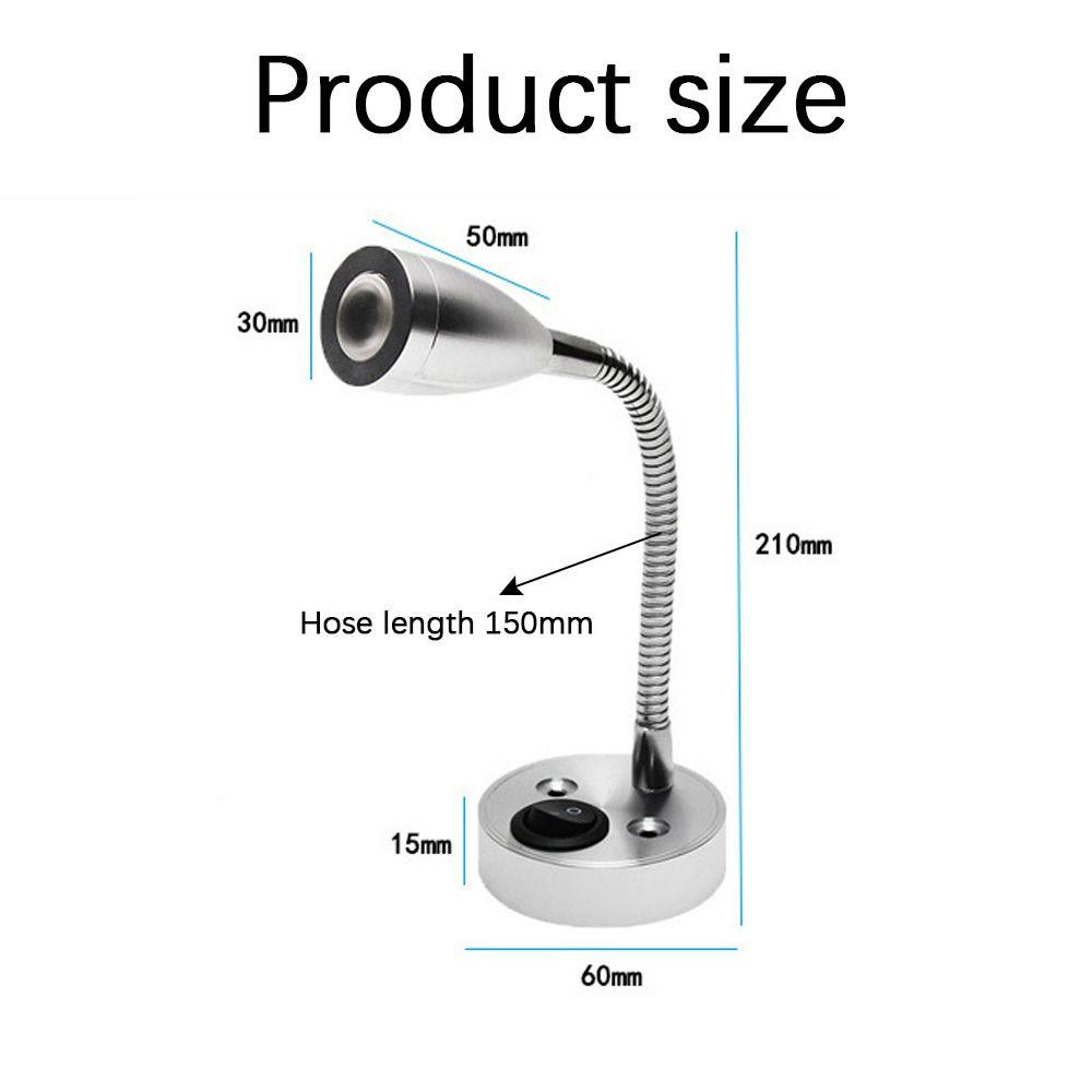 Motorhome Wall Mounted Trailer LED Hose Wall Light Reading Lamp Lighting Spotlight