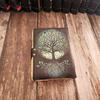 Tree Printed Leather Journal, Notebook, Sketch Book, Leather Dairy, 200 Deckle Page Writing Journal, Book, Wedding Gift,