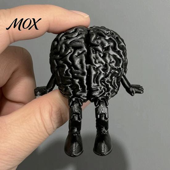 Подарок для любителя науки 3D-печатная фигурка мозга с подвижными конечностями, реалистичная модель человека для готического домашнего декора, декора стола, креативный настольный