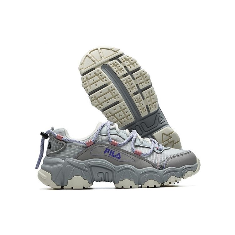 Fila Fusion Повседневные низкие кроссовки для образа жизни Женские кроссовки Бело-серые T12W125202FSG