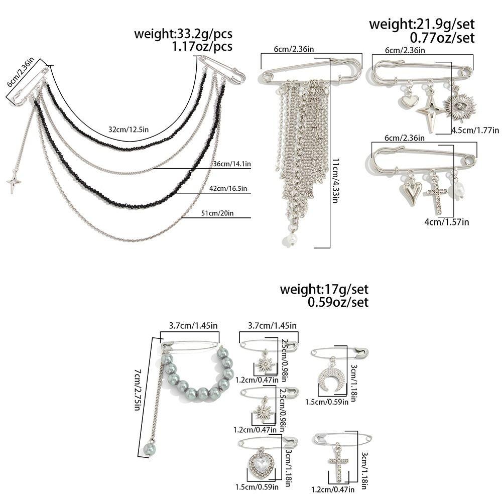 Минималистичный стиль кисточка цепочка брошь хип-хоп застежка для брюк цепочка для брюк булавка браслет на ногу аксессуар
