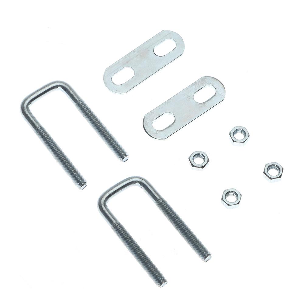 2 комплекта U-образный хомут для железной трубы, прямоугольный U-болт, квадратный болт, новый квадратный хомут