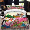 Japanese-Style Duvet Cover Set King Queen Full Size Ukiyo-e Theme Wave Pattern Polyester Bedding Set Fuji Mountain Exotic Style