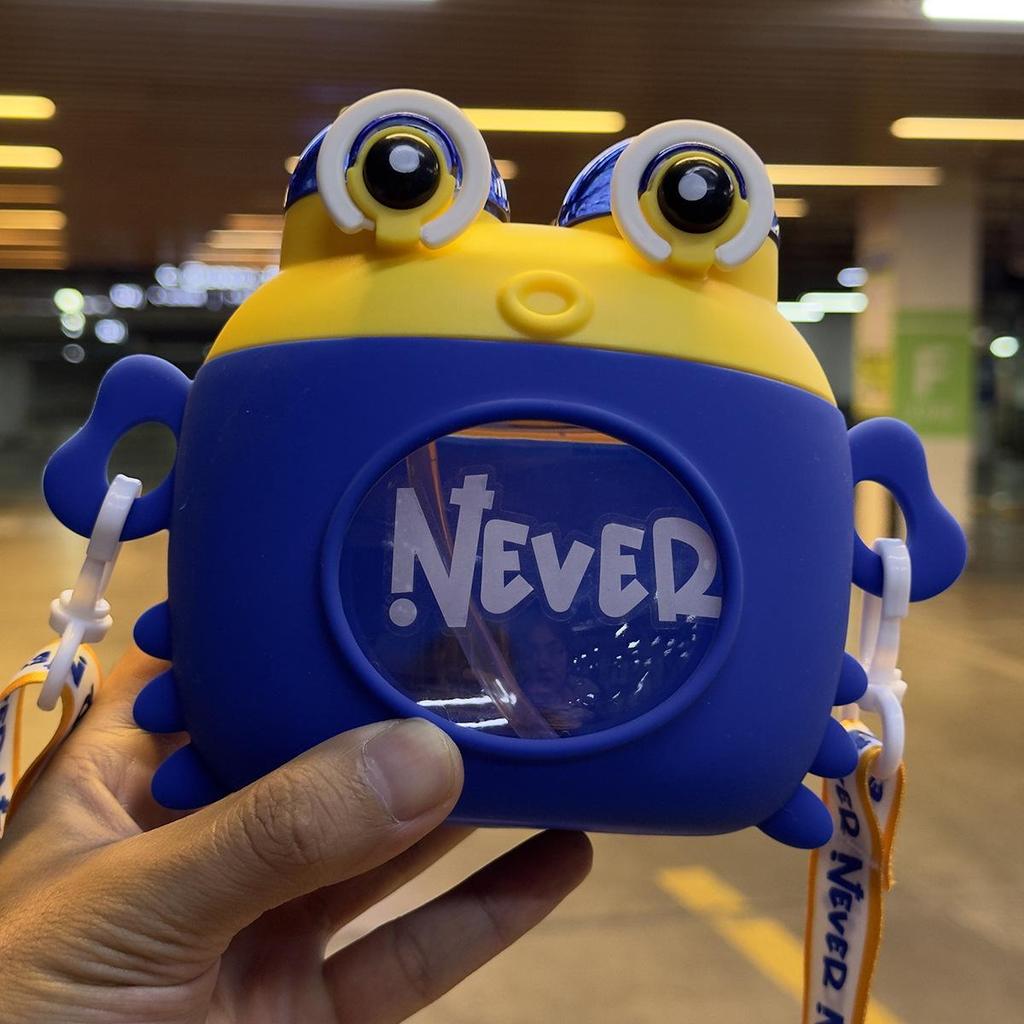 Mr. Krabs Cartoon Anti-Fall Straw Cup: High-Value Children's Plastic Water Cup