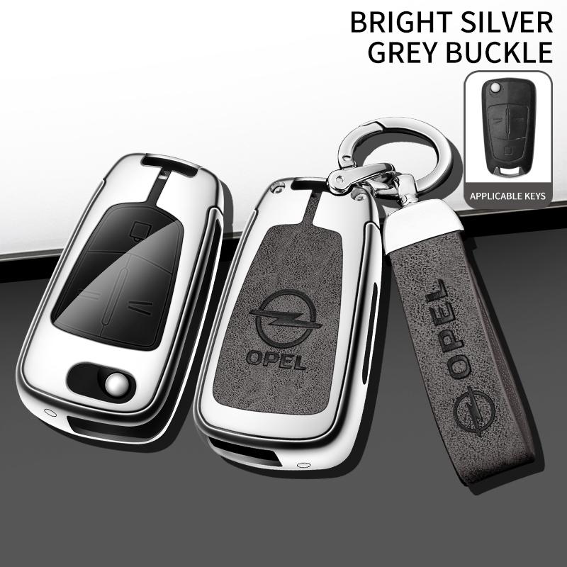 For Opel OPCline ASTRA CORSA INSIGNIA MOKKA VECTRA GTC Tigra Car Key Chain Metal Key Shell Car TPU Zinc Alloy Key Case Bag
