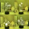 Super Mario Yoshi 3d Acrylic Night Lamp With Touch Control For Kids Room