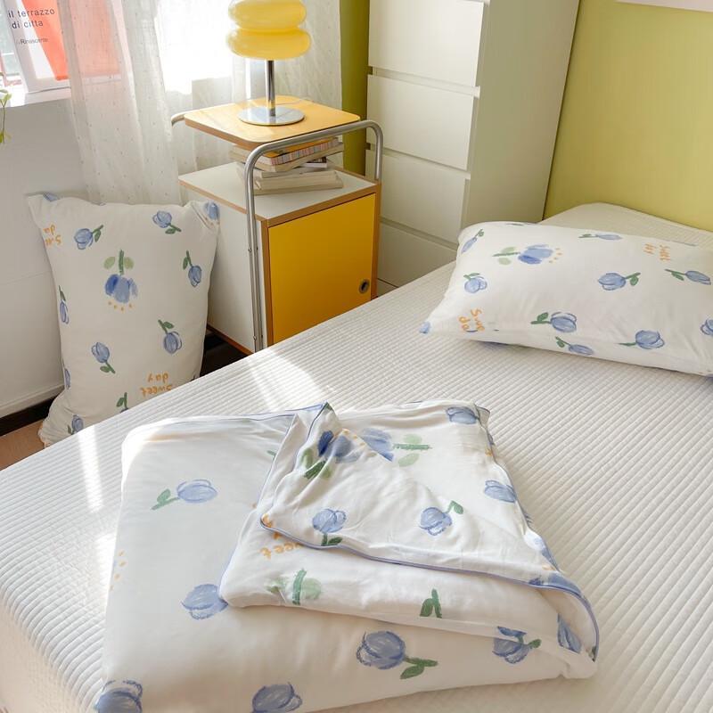Kids Knitted Cotton Soybean Fiber Summer Quilt