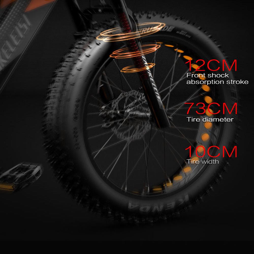 Электровелосипед Lankeleisi 26" Мотор 1000 Вт Вездеходный Ebike 48V 20AH Макс. Дальность 150 км Нагрузка 150 кг RV800