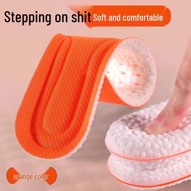 Men's Summer Sports Insoles: Comfortable, Soft, High Elasticity, Sweat-Absorbing, Odor-Preventing Military Training Insoles.