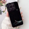 Для Motorola Edge 60Pro XT2507-1 Задняя крышка Для Motorola Edge 60 Pro Чехол Милый Мультяшный Роскошный Цветочный Рисунок Черный Силикон 6.7"
