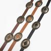 Thin Width Women's Belt Versatile Design Retro Black Belt Fashionable Fashion Belt  Daily Wear