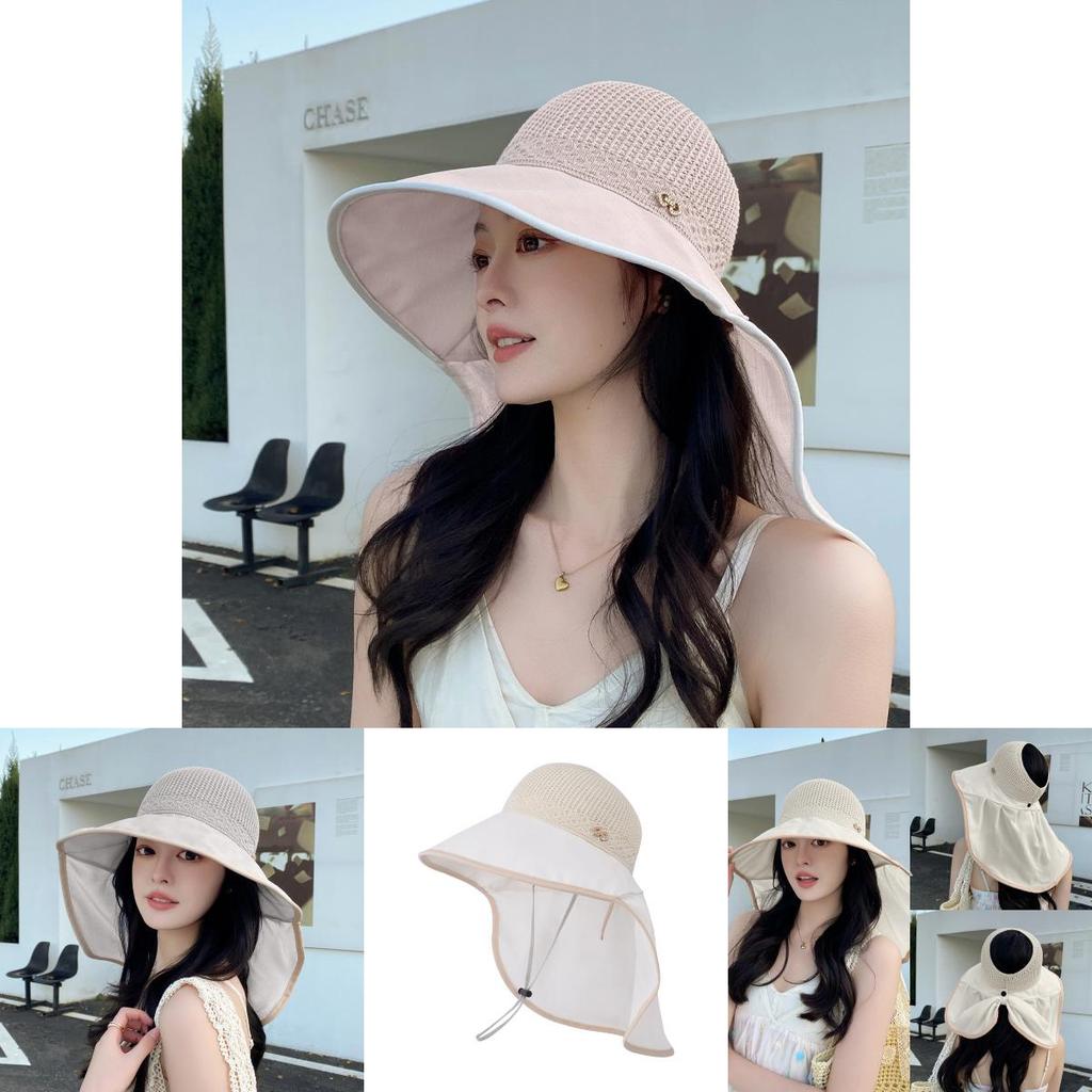 Breathable Outdoor Sun Hat With Wide Brim And Neck Shield For Casual And Travel Use