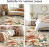 Luxurious Platinum Rose Flower round Carpet Bedroom Rug Living Room Home Sofa Rugs Large Floor Mats Decoration