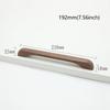 Cabinet Door Wooden Handle Cabinet Wardrobe Door Handle Bow Shaped Handle Beech Black Walnut Drawer Wooden