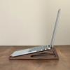 1pair Universal Portable Wooden Laptop Holder Stand Computer Cooling Bracket Suitable For Notebook Laptop Tablet 10-17 Inchs