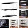 2/3 Layer Display Case for Mini Funko Pop Figures with Light Storage Cabinet Shelf Showcase for Toys Mini Figures Collectibles Storage Rack