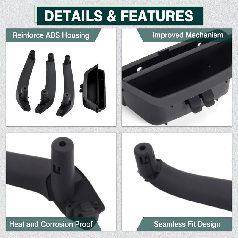 For BMW X3 X4 F25 F26 2010-2017 Interior Door Pull Handle ide Panel with Cover Trim for Car Asseccories 51417250307
