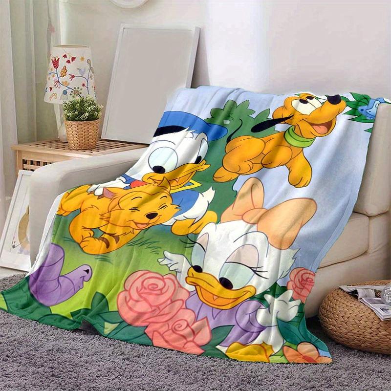 1pc, Pluto Donald Duck Daisy Duck Pluto Doggy Friends Blanket Home Decor, Couch Throw, Outdoor Blanket, Gift, Flannel Coverlet