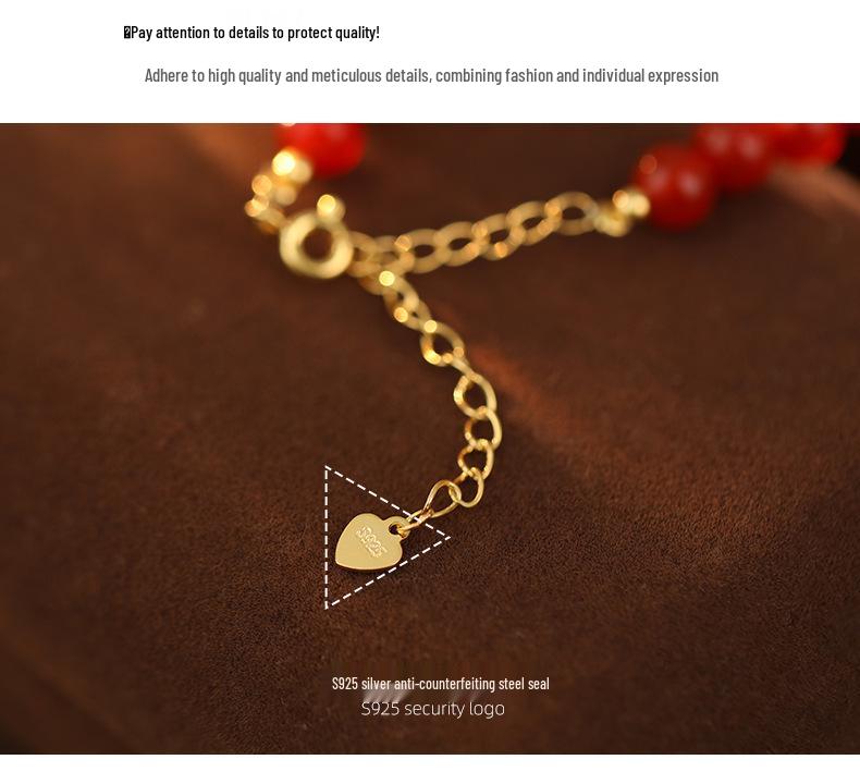 Колье из красного агата Banyan Tree с серебряной цепочкой S925 - Ручная работа, ретро-стиль, цепочка для ключиц для женщин.