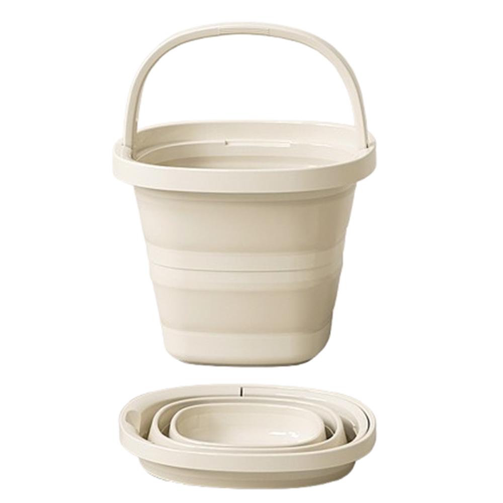 5/10L Folding Bucket Space-Saving Outdoor Fishing Bucket Collapsible Wash Basin Household