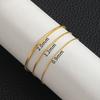 LATS Simple Stainless Steel Square Snake Bone Chain Bracelet for Women Men Hip-Hop Jewelry Trendy Party Accessories Gift