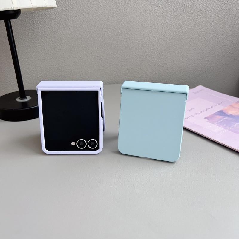 Роскошный яркий чехол-книжка из силикона конфетного цвета для Samsung Galaxy Z Flip 7 6 5 4 3 Zflip7, матовая противоударная твердая ПК-накладка