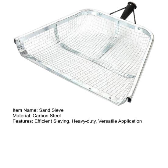 Лопата для песка, сито 4 мм/12 мм, стальное фермерское сито, портативный совок для песка, садовый сбор урожая