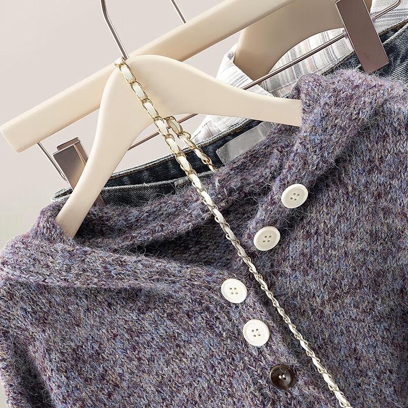 Женский свободный свитер с капюшоном из смесовой шерсти