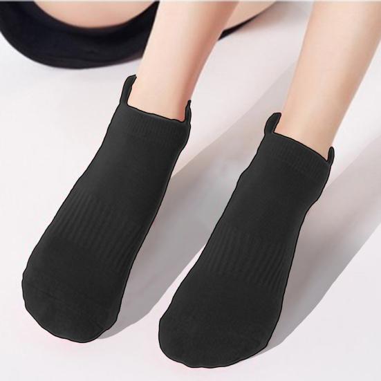 1 Pair Yoga Socks Elastic Sweat Absorption Moisture Removal Foot Wearing Cotton Back