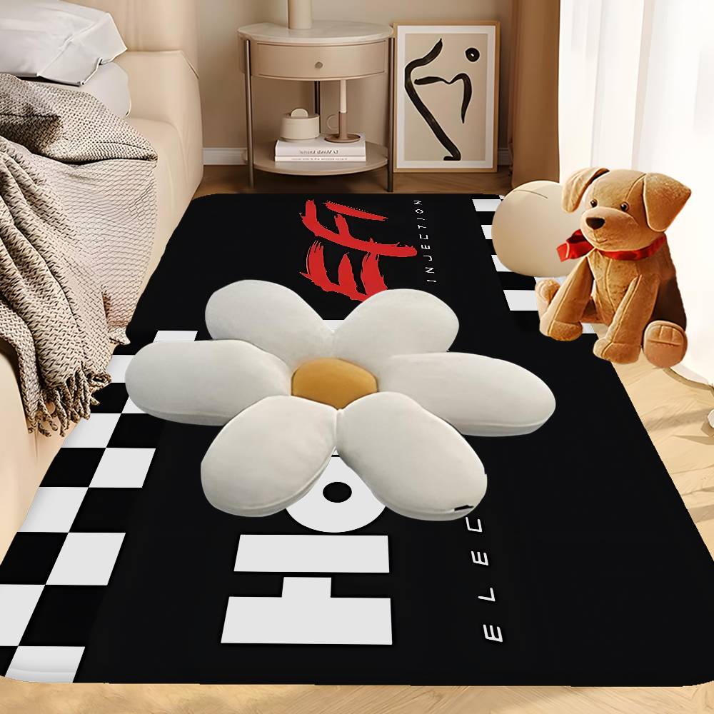 H-Holleys Performance Car Door Mat Nordic Style Bedroom Living Room Doormat Home Balcony Anti-Slip Alfombra