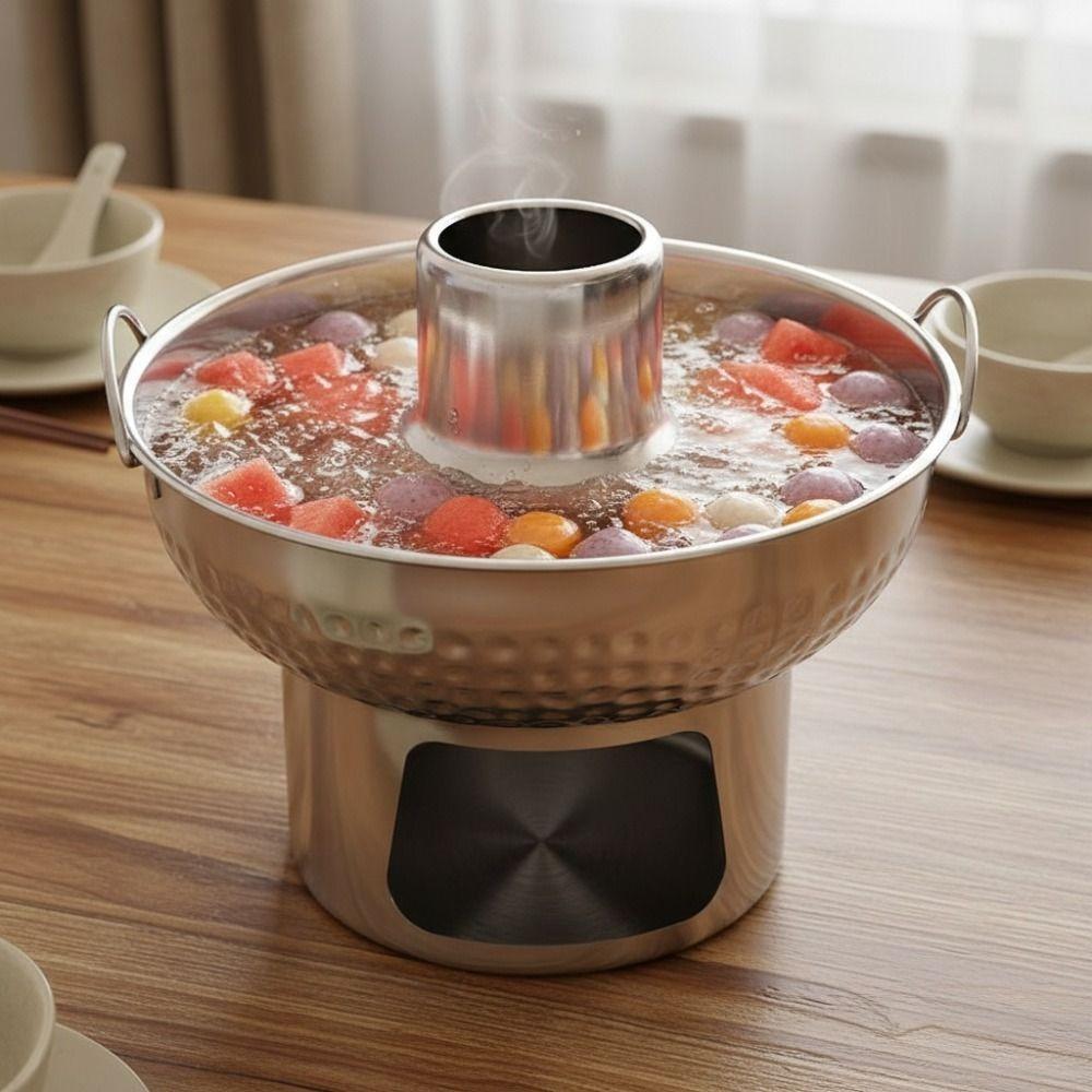 Double Ear Dessert Hotpot Thickened Charcoal Hot Pot Trendy Tom Yum Hot Pot Restaurants