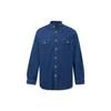 Джинсовая рубашка Levis однотонная с длинным рукавом на пуговицах Мужские рубашки A4368-0000