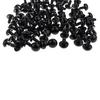 100 Pieces Black Plastic Safety Eyes with Backs for Doll DIY Making 5mm