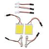HID White 24COB Light Bulb LED Panel Car Bright Interior Trunk Inner Dome Lamp