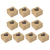 10Pcs Cupcake Box Visible Food Grade Mini Individual Cake Packing Case with Heart Shaped Window Kitchen Tool
