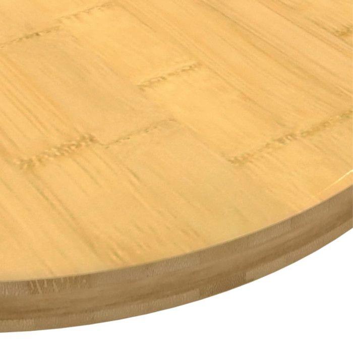 VidaXL Table Top Ø50x2.5 Cm Bamboo 352680