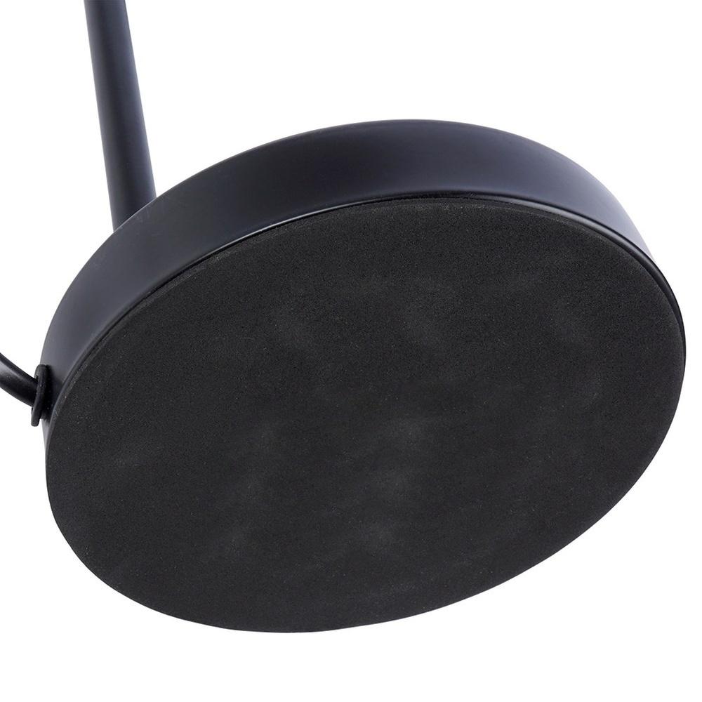 Lampa Stołowa Nocna na Szafkę Lampka Metalowa Drewniana Czarna Loftowa
