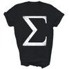 Логотип с символом Сигма Греческая буква Унисекс Футболка Подарок