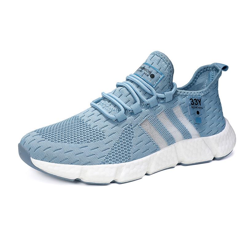 Большие размеры, высокоэластичные дышащие кроссовки для бега, мужская подошва с попкорном, пара спортивной и повседневной обуви, модная обувь Jinjiang, липкая обувь