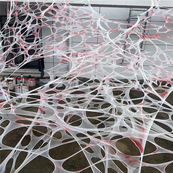 Украшение в виде паутины на Хэллоуин Гигантская эластичная паутина Декор из кровавой марли Имитация паутины Украшение дома с привидениями