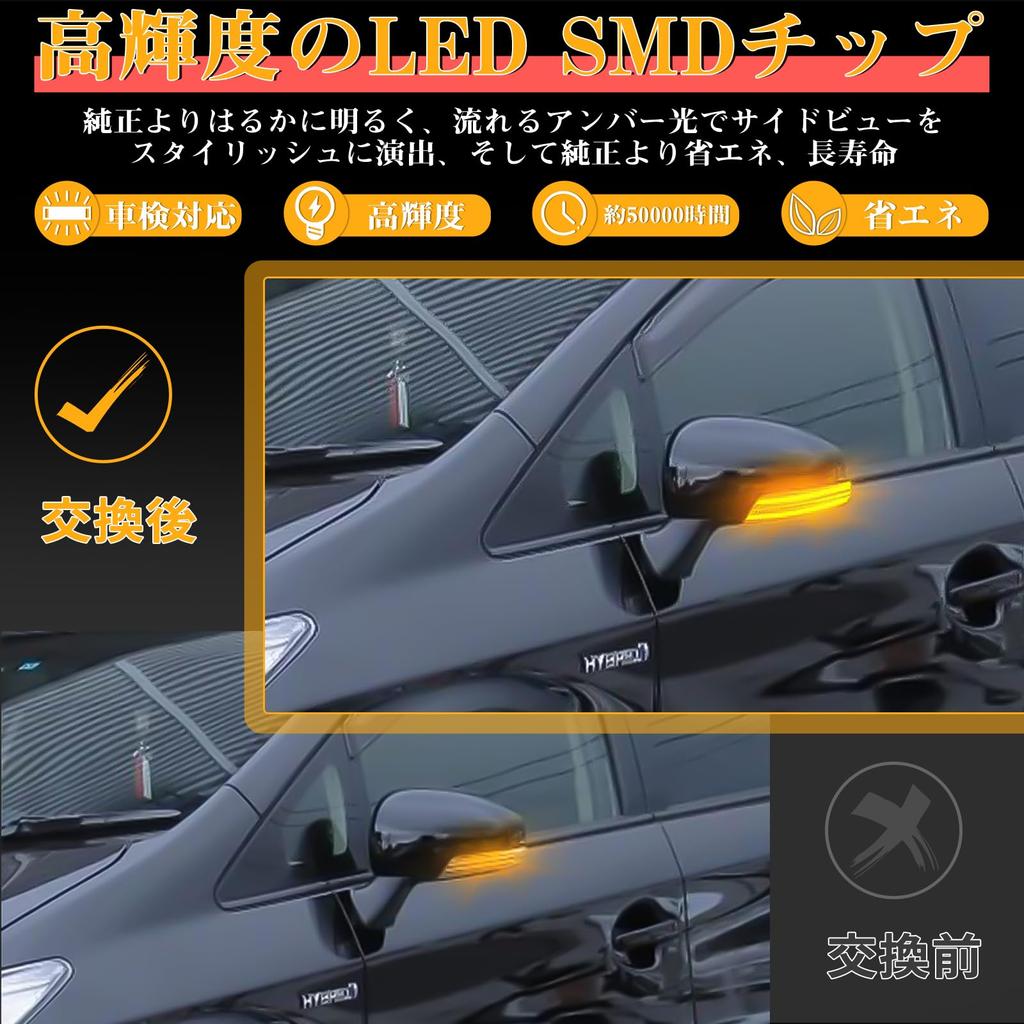 Светодиодный указатель поворота GemPro Mirror Совместим с Prius PHV 30