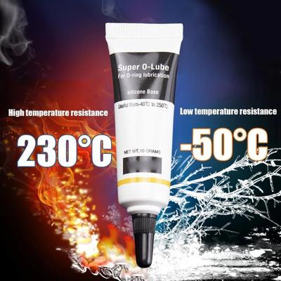 Водостойкая силиконовая смазка для крана, пищевой силиконовый герметик, сантехника, смазка для клапанов, уплотнительные кольца 10 г 0,35 унции