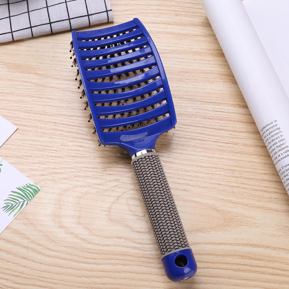 Straight Curly Hair Styling Brush Resin Bristle Portable Hair Brush Gentle Straighten Hairdressing Styling Tools for Hair Care